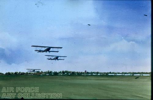 EVENING AT HAZELHURST FIELD, LONG ISLAND, NEW YORK - 1917